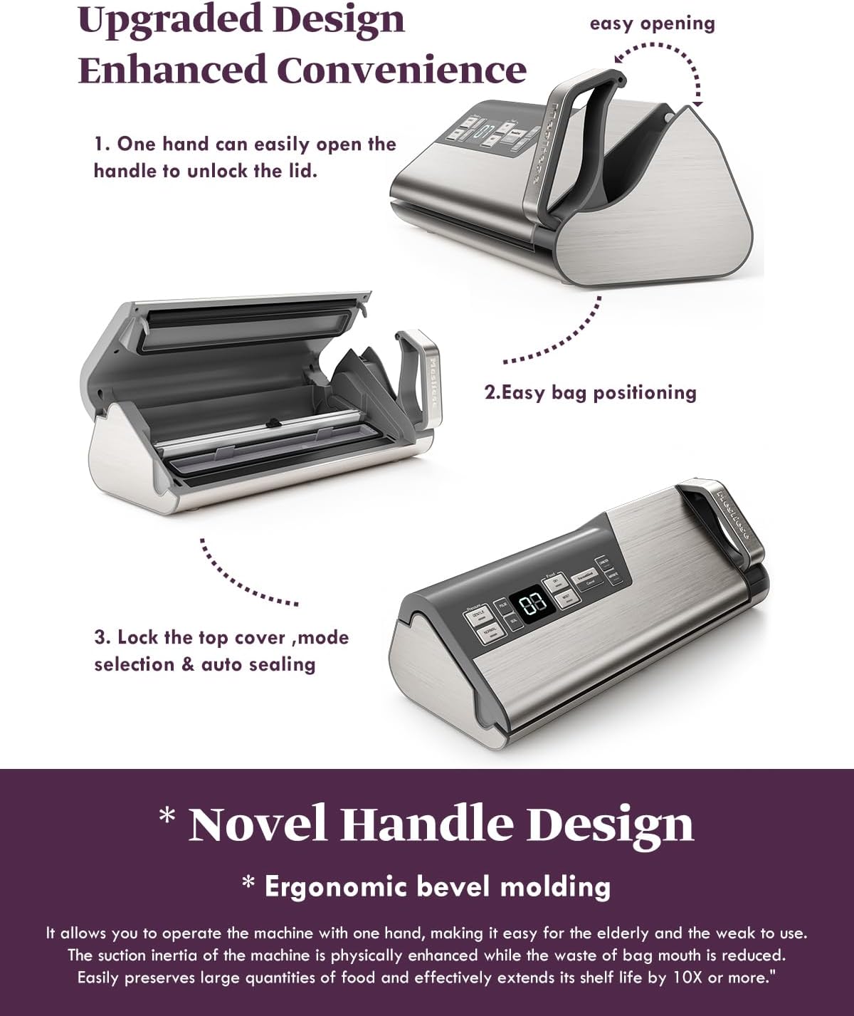 Thumbnail 2 de Mesliese Macchina per sottovuoto 95kPa 140W