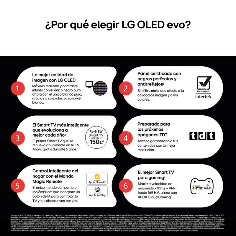 Detalle de LG OLED evo OLED65C54LA 65" 4K Ultra HD Dolby Vision + SoundBar 300W