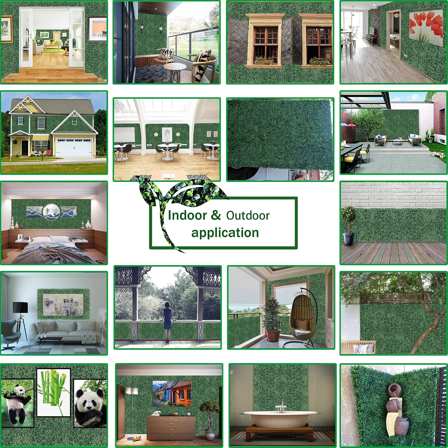 Thumbnail 4 de ODTORY Boxwood Hedge Panels 72.5 sqft