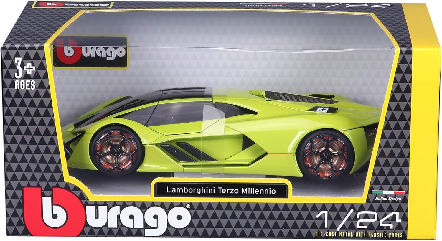 Thumbnail 1 de Bburago 1:24 Lamborghini Terzo Millennio (Grau) – Miniaturfahrzeug zum Spielen und Sammeln