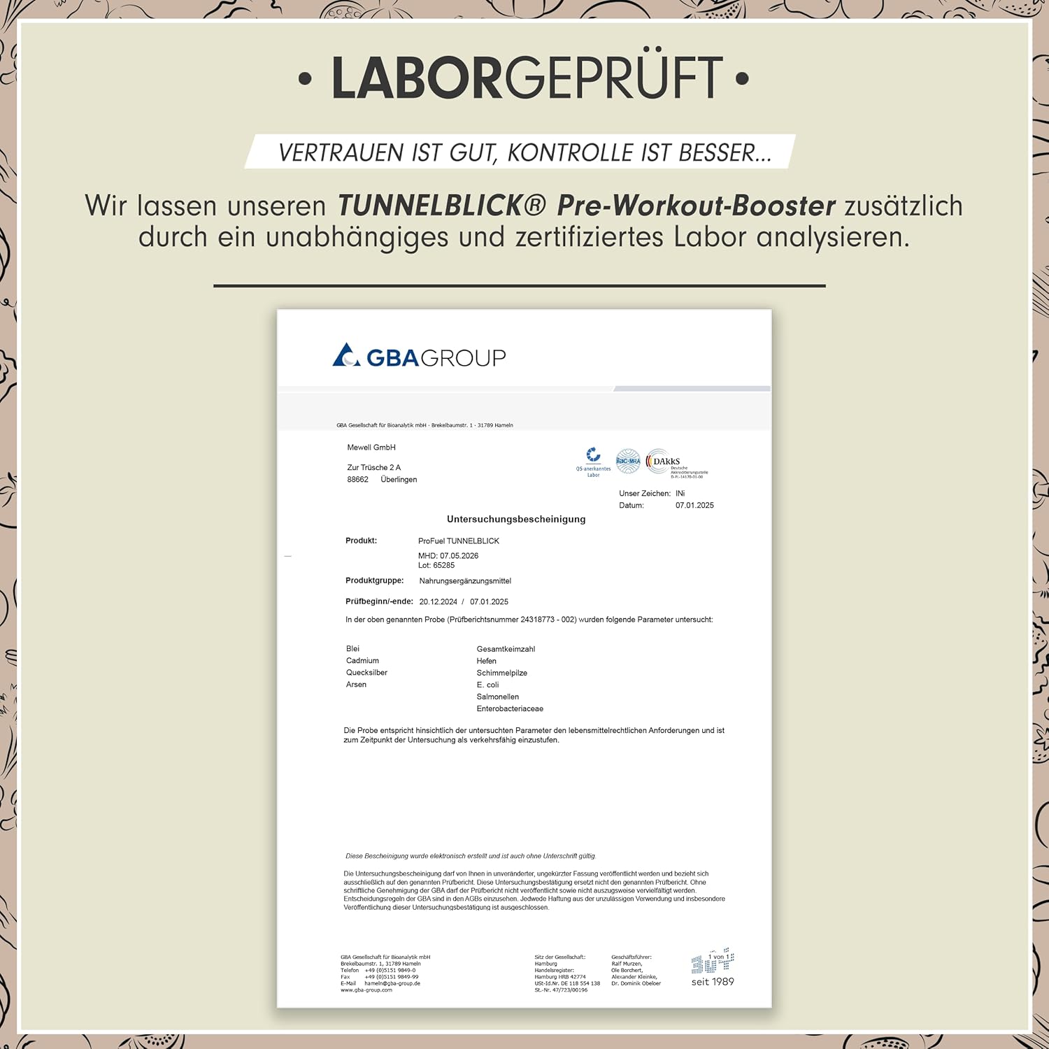 Thumbnail 4 de Pre-Workout-Booster³ WASSERMELONE 440 g von TUNNELBLICK mit Citrullin, Arginin, Taurin, Koffein, Guarana & Magnesium (vegan)