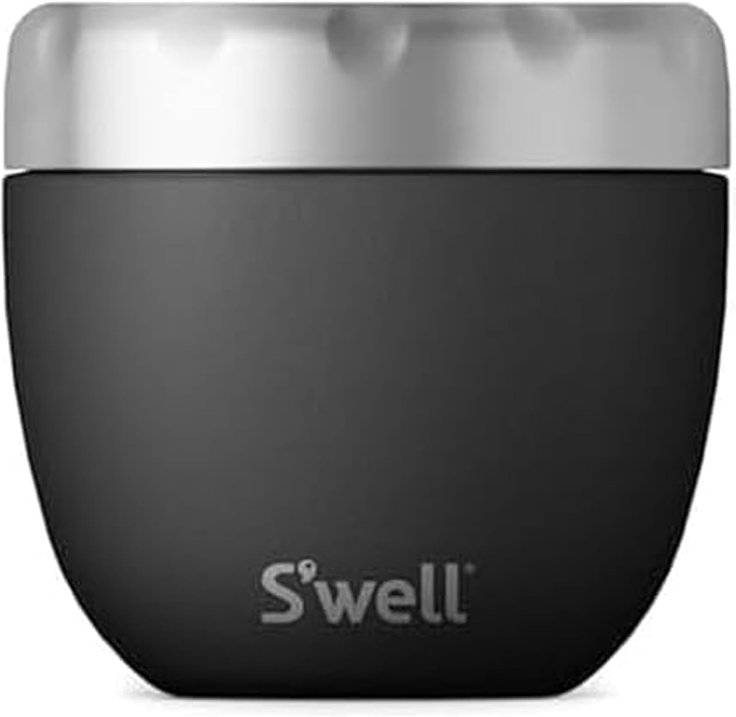 Detalle de S'well 12820-B19-42810EU Onyx Eats 2-in-1 Food Bowl, Stainless Steel, 636 ml, Black