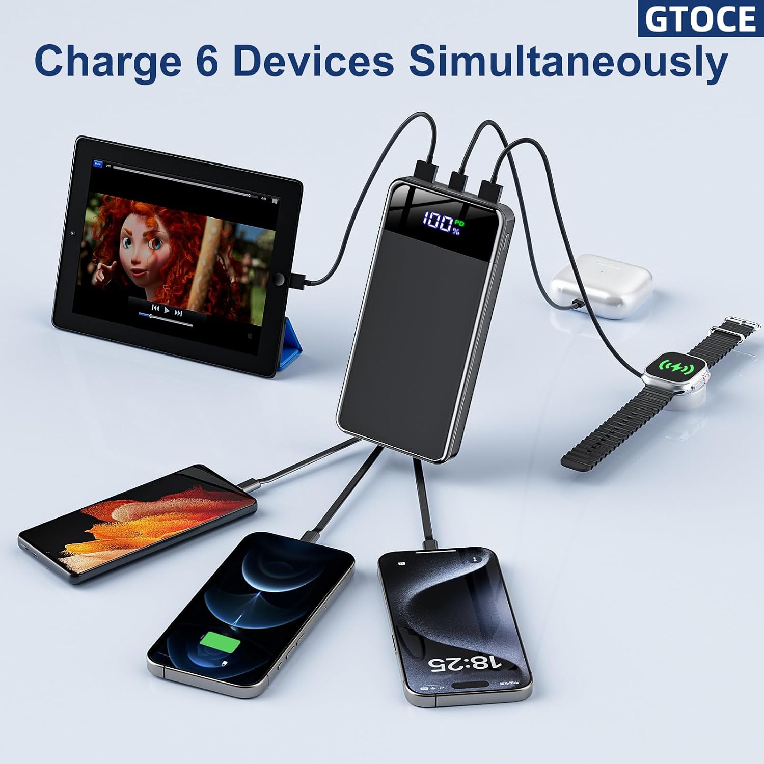 Detalle de GTOCE power bank 40,000mAh