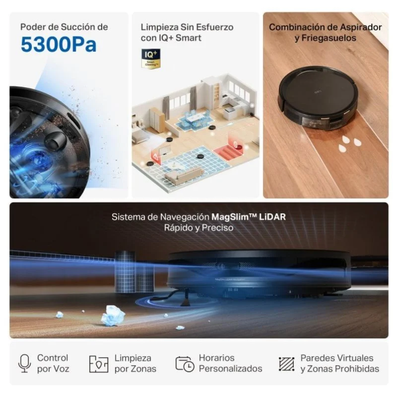 Thumbnail 1 de Robot Aspirador TAPO by TP-Link RV20 Max con mopa integrada – potencia y precisión para el hogar