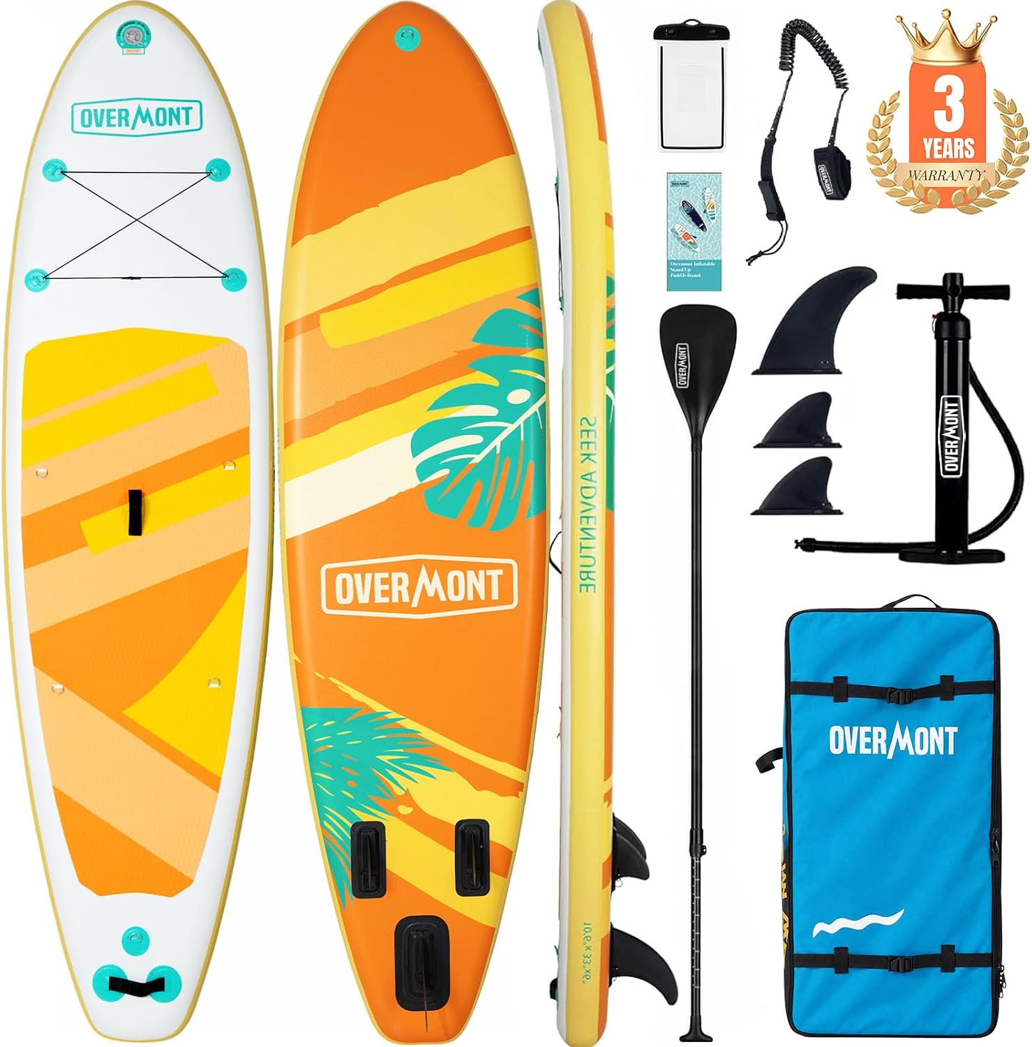 Detalle de Overmont Inflatable Stand-Up Paddleboard 10'6