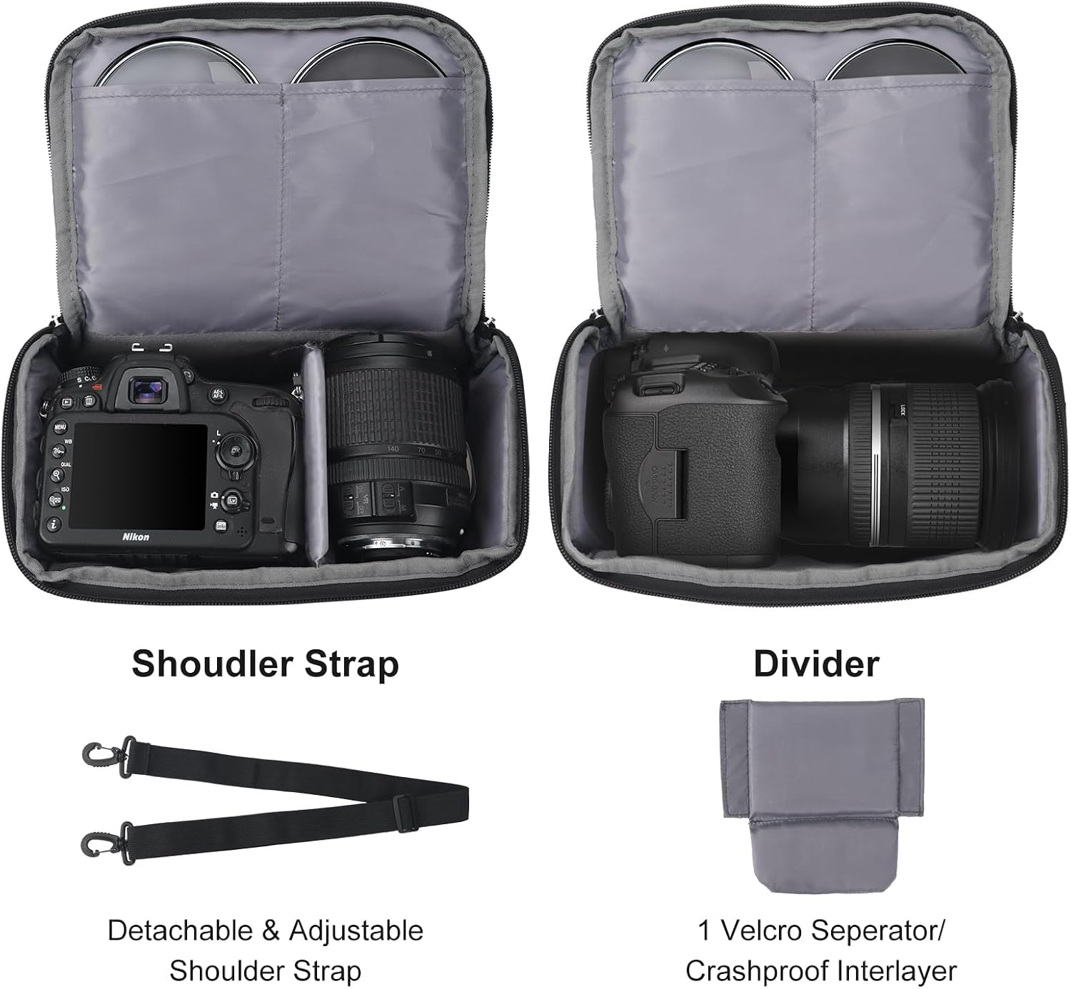 Detalle 2 de SPEELULU Kameratasche für DSLR & Systemkameras