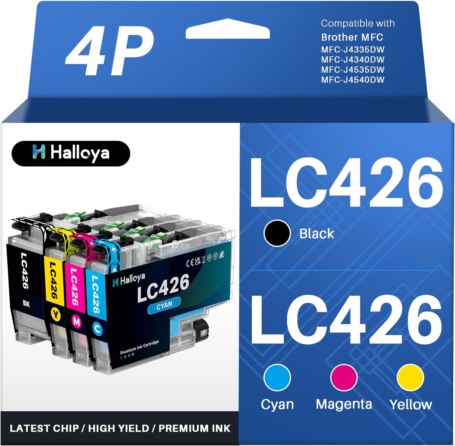 Detalle de Halloya LC426 Cartouches 4 Pack đź–¨