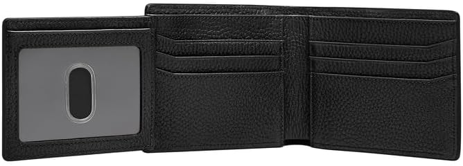 Thumbnail 3 de Fossil Huntington : portefeuille bi-pliant en cuir pour homme avec fenêtre transparente
