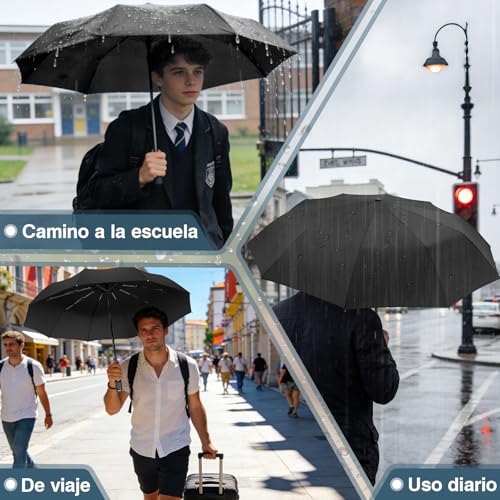 Thumbnail 7 de ZOMAKE Paraguas plegable antiviento UV 32 cm