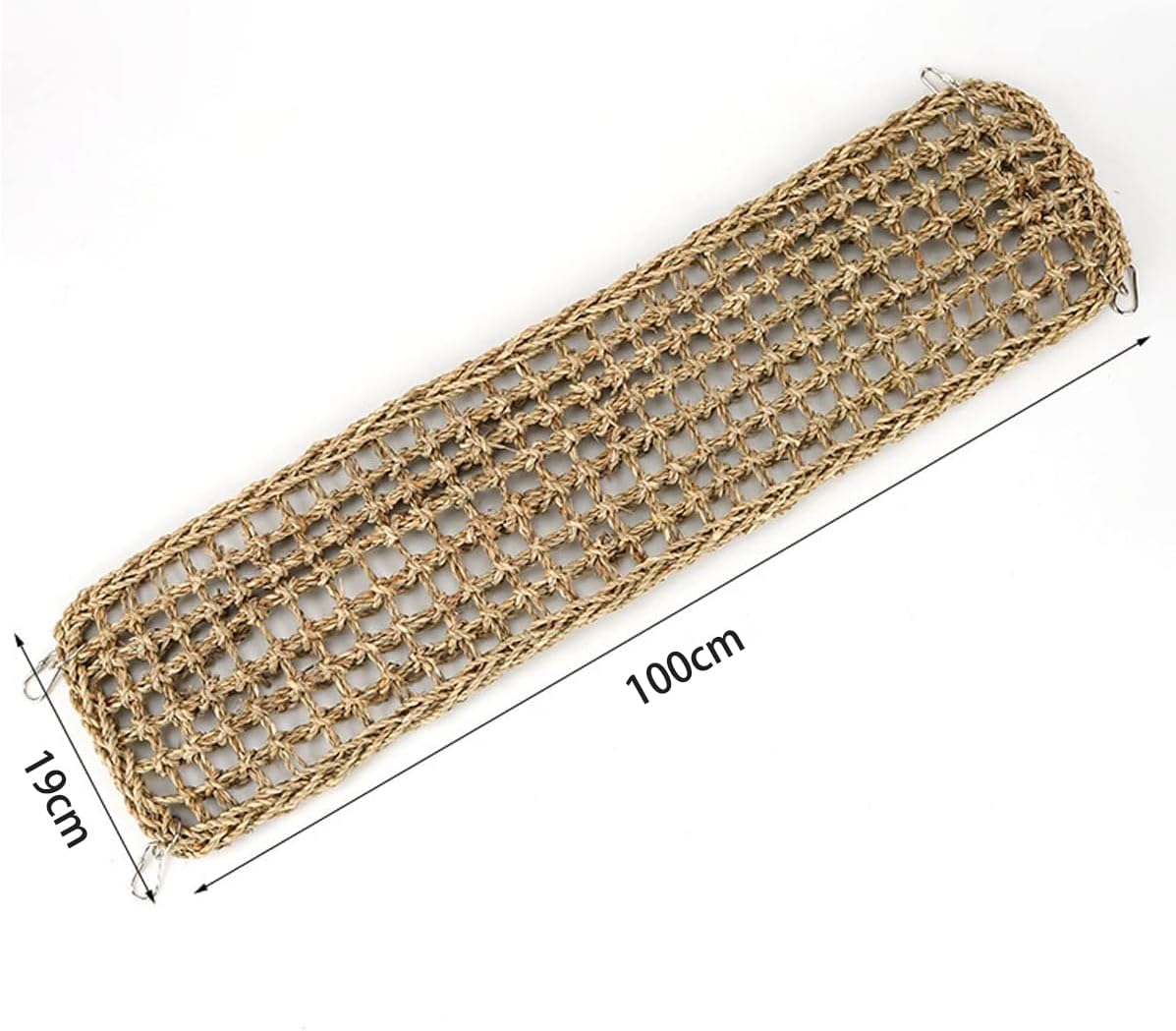 Detalle de ZYYRSS Bird Seagrass Mat 100 x 19cm: Natural Chew Toy and Perch for Parrots and Small Animals