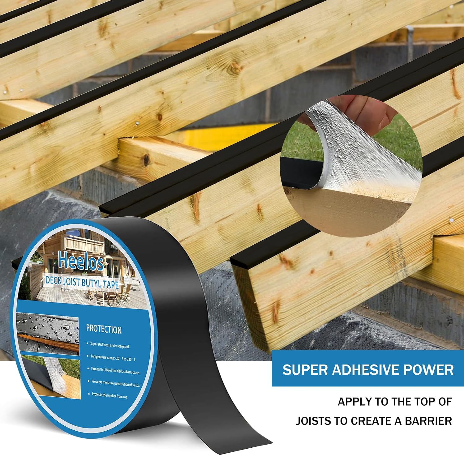 Detalle 2 de Heelos Deck Joist Tape, 1-5/8-inch width