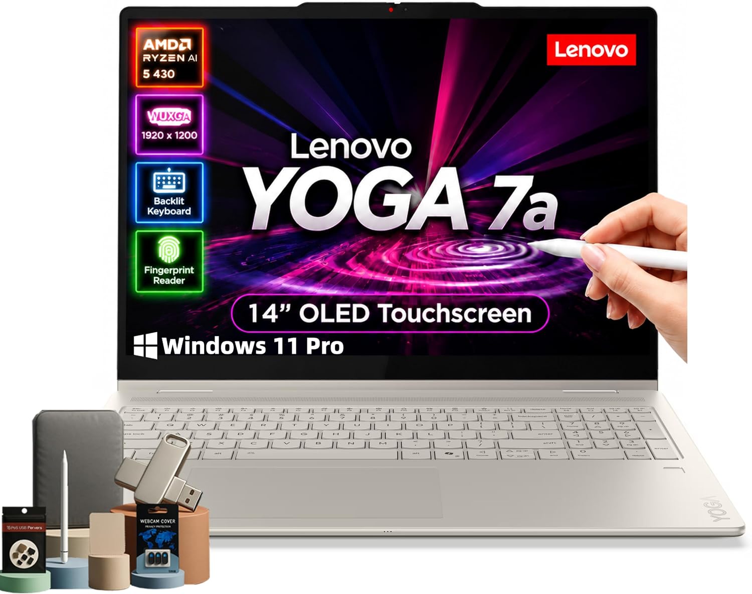 Detalle de Lenovo Yoga 7a 2-in-1 Laptop