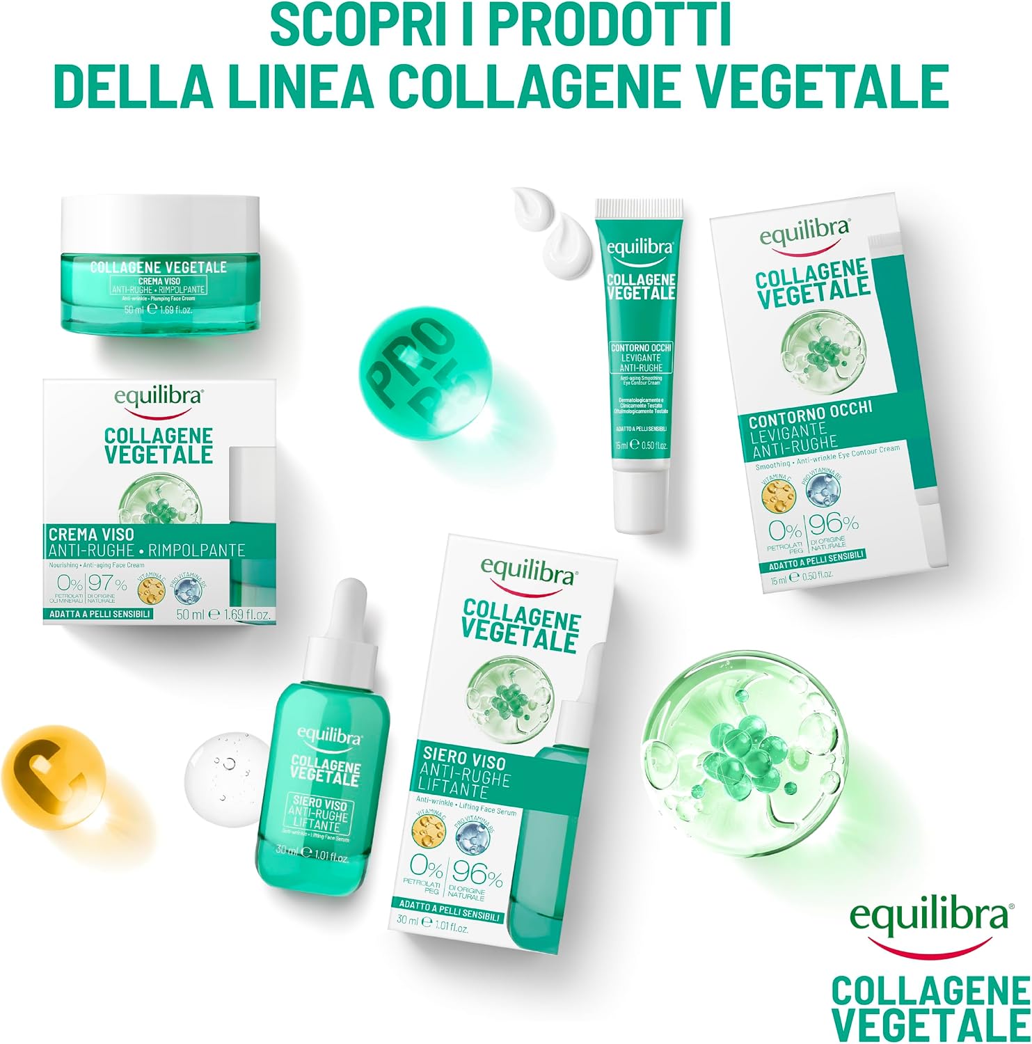 Thumbnail 4 de Equilibra Collagene Vegetale Crema Viso 50 ml