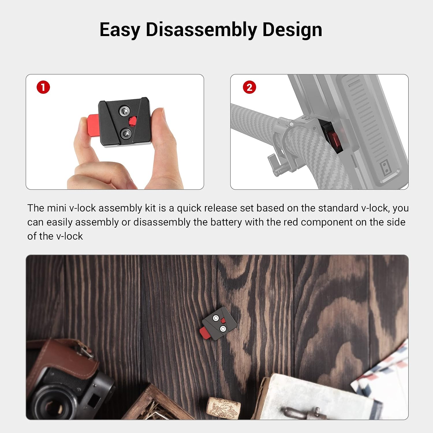 Detalle 2 de SMALLRIG 2801B kit V-Lock 48 g