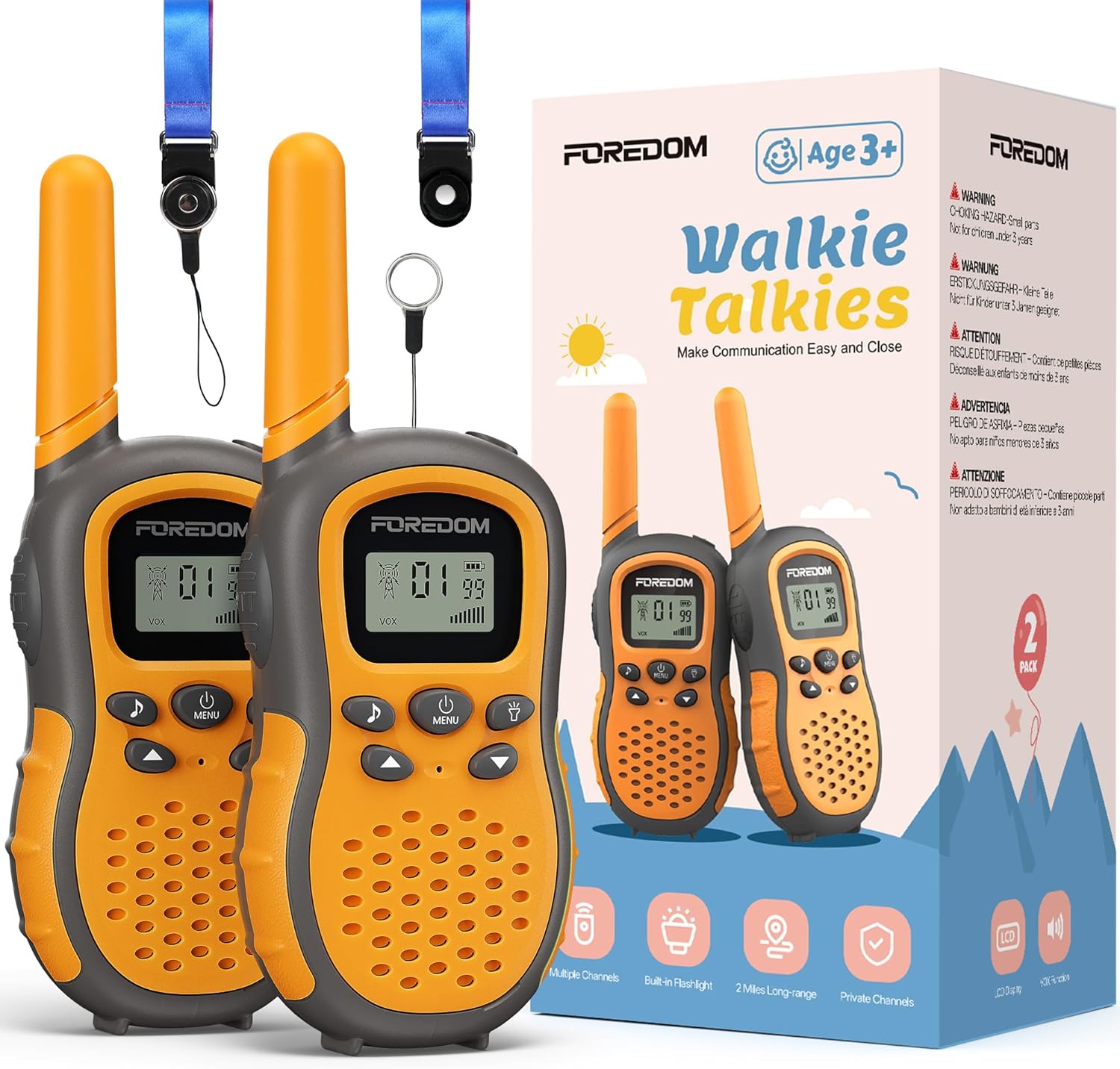 FOREDOM Walkie Talkies für Kinder