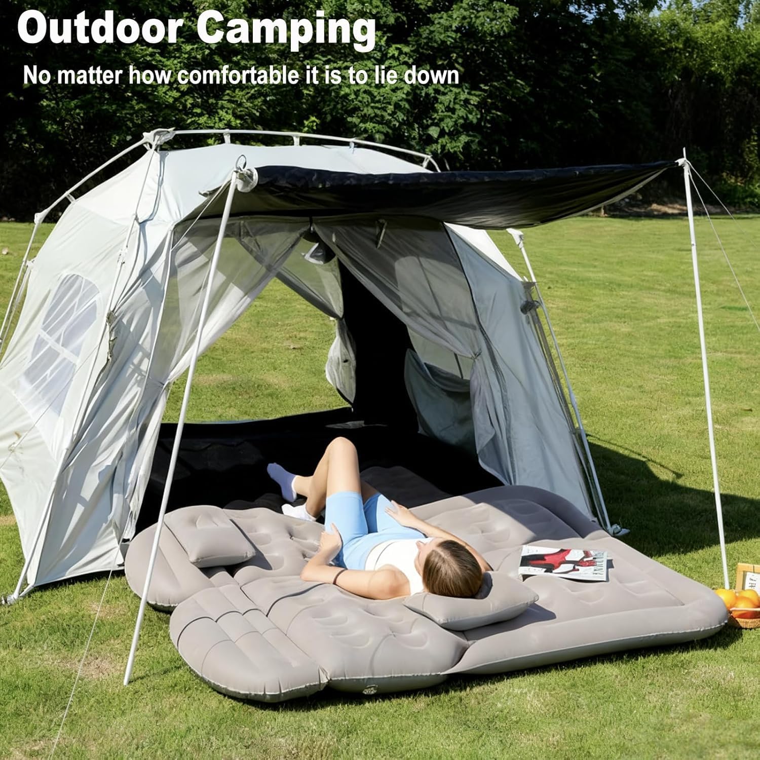 Detalle 1 de SUV car air mattress, flocked PVC