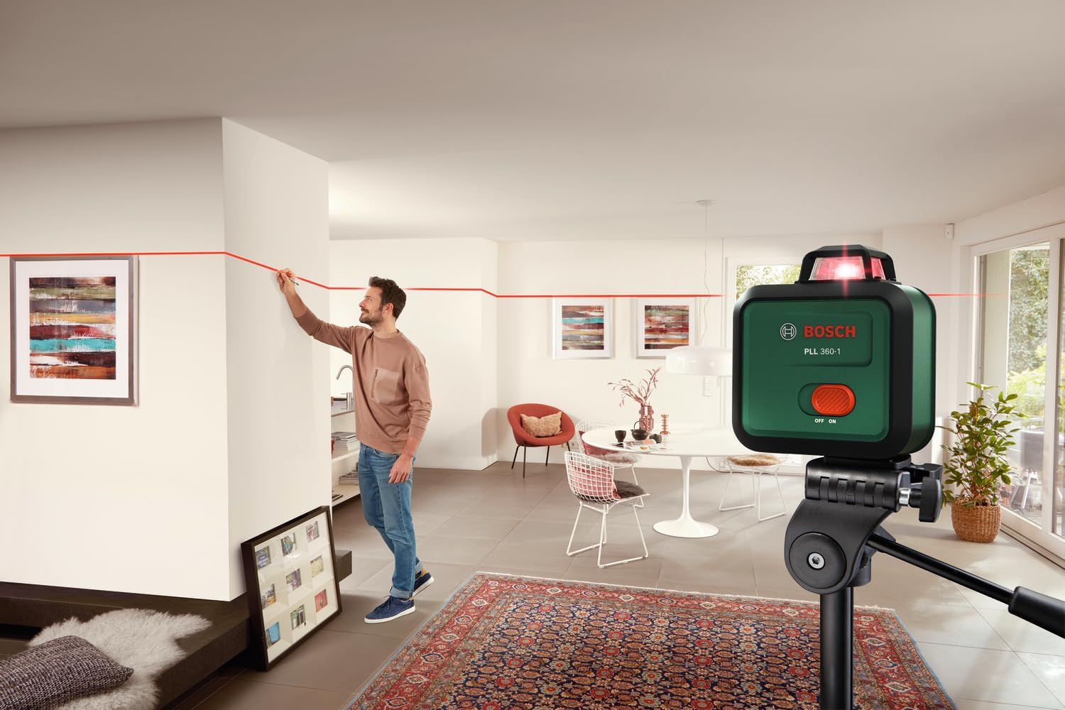 Detalle de Bosch PLL 360-1: Laser de nivellement plan 360° avec auto-nivellement