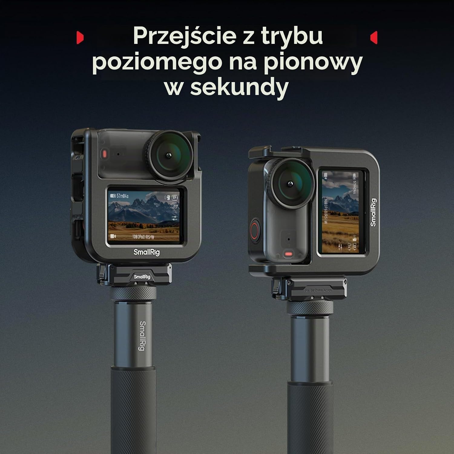 Detalle 2 de SMALLRIG 5764 półklatka do DJI Osmo Nano z gwintem 1/4"-20 i zimną stopką