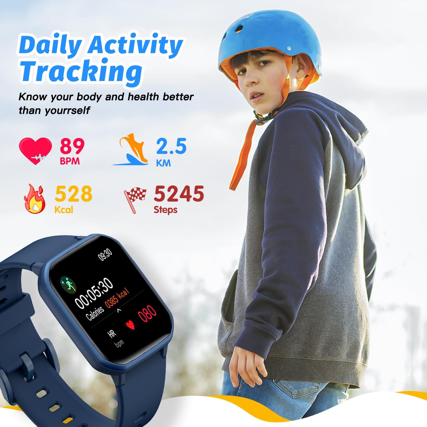 Thumbnail 6 de Kids Smart Watch 1.5-inch DIY Face, IP68