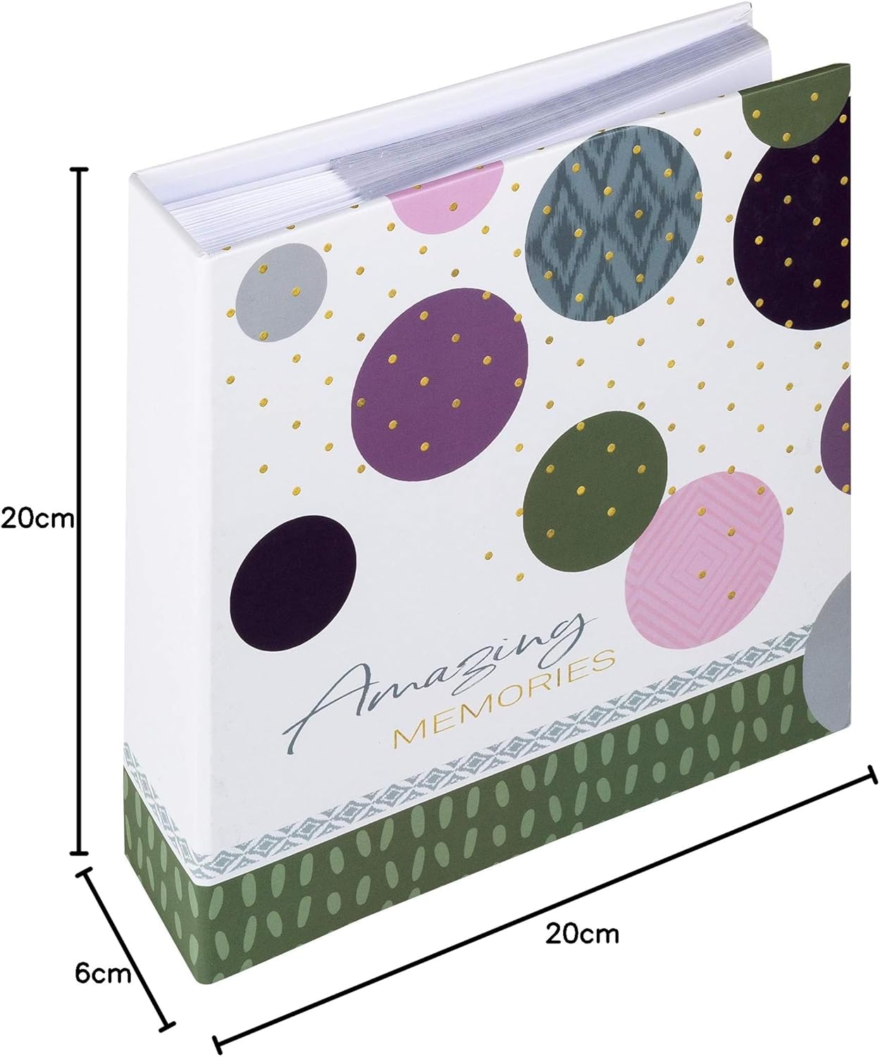 Detalle de Walther design Photo Album Green 200 Photos 9 x 13 cm ME-485-A