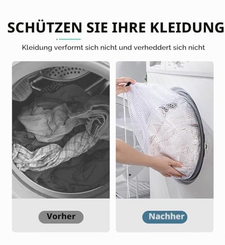 Detalle de Dmjia Wäschenetz Groß 60x90 cm – 2er-Set mit Kordelstopper