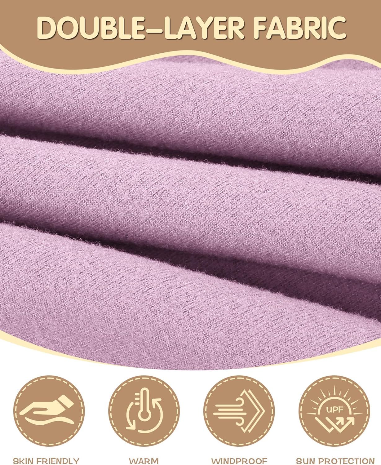 Detalle de Tour de cou enfant YANIKY (fille/garçon) – cache-cou doux, respirant et extensible pour l’école et l’hiver