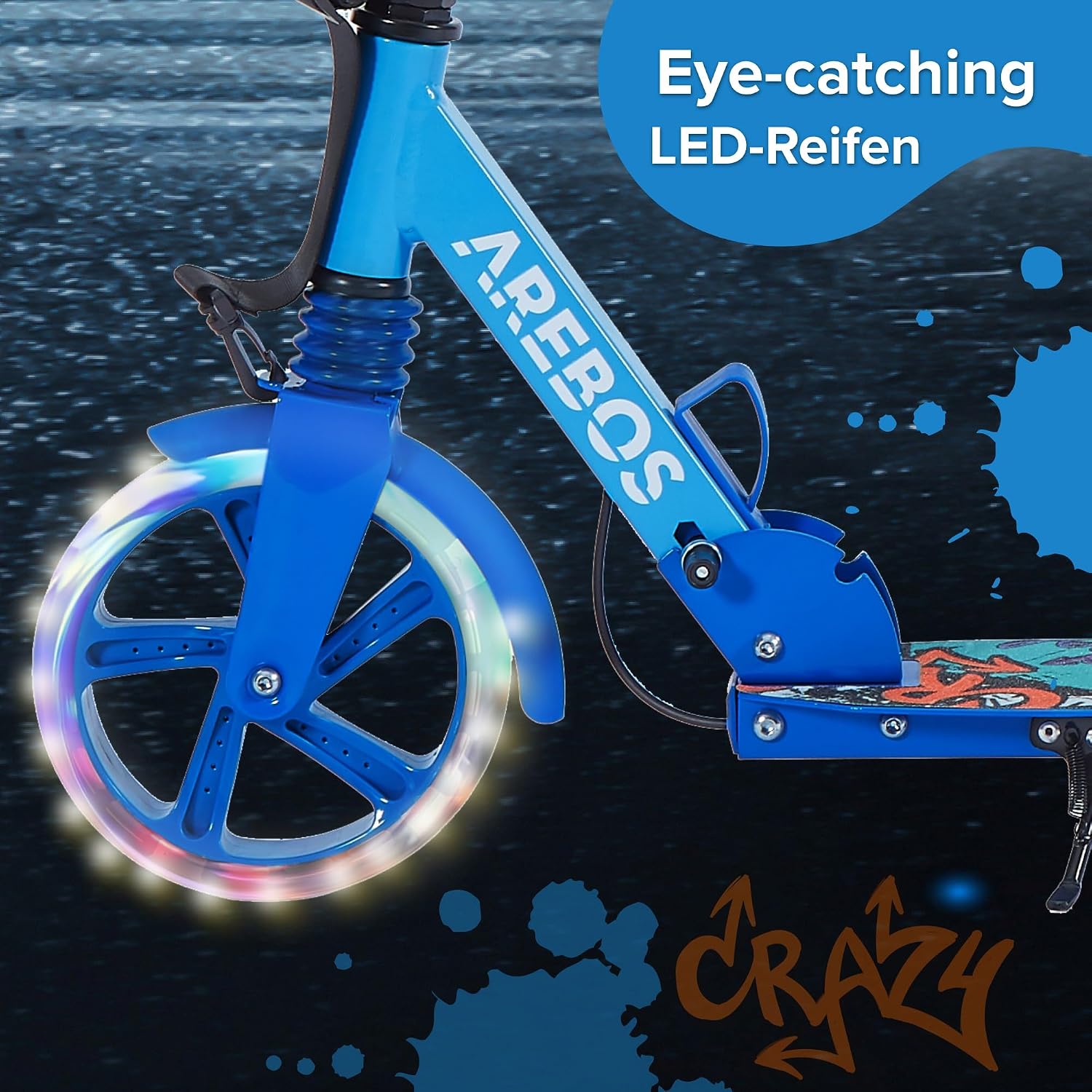 Detalle 2 de Arebos Cityroller Kickroller bis 100 kg
