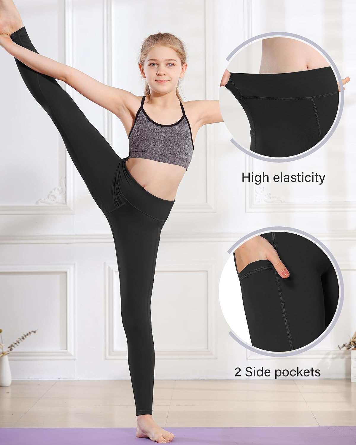 Detalle 1 de Stelle Girls Athletic Leggings 3.15”