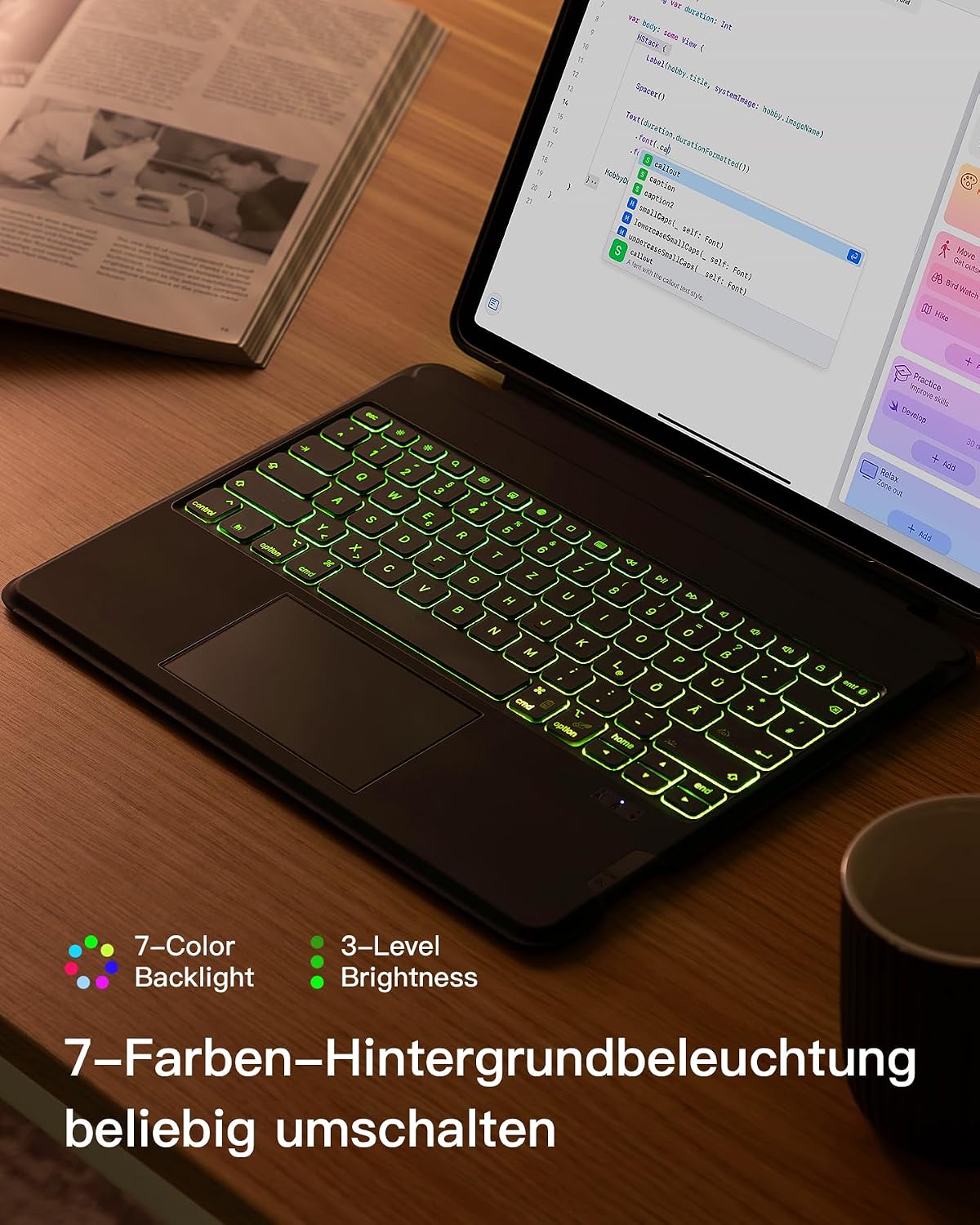 Thumbnail 5 de Inateck Tastatur Hülle für iPad Air 13 und iPad Pro 12.9