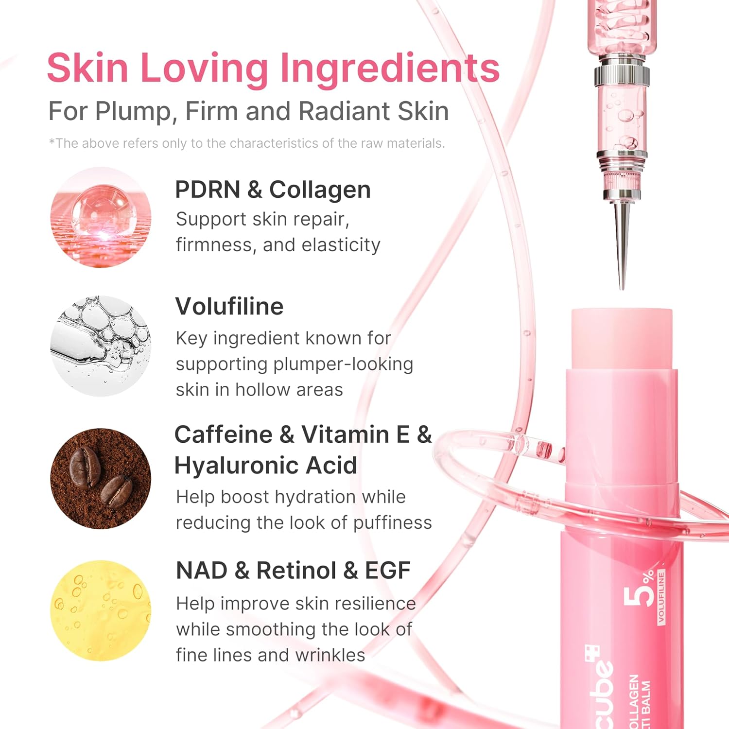 Detalle de medicube PDRN Pink Collagen Volume Multi Balm Stick