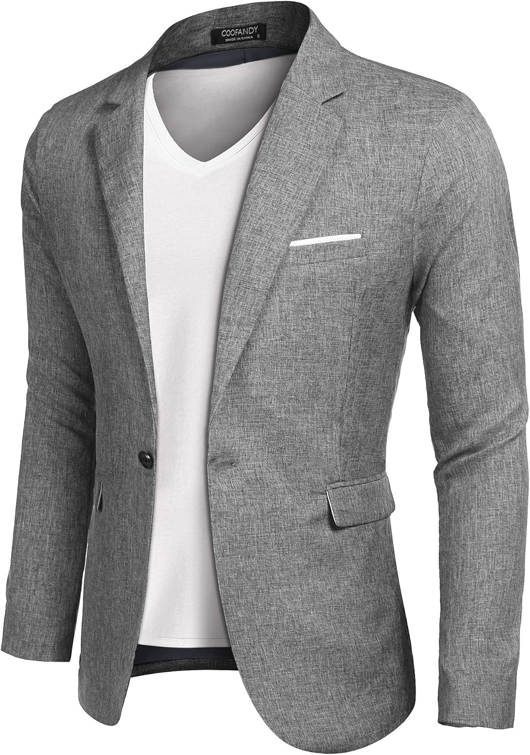 Thumbnail 6 de COOFANDY Men's Slim Fit One Button Blazer – Lightweight Casual Sport Coat