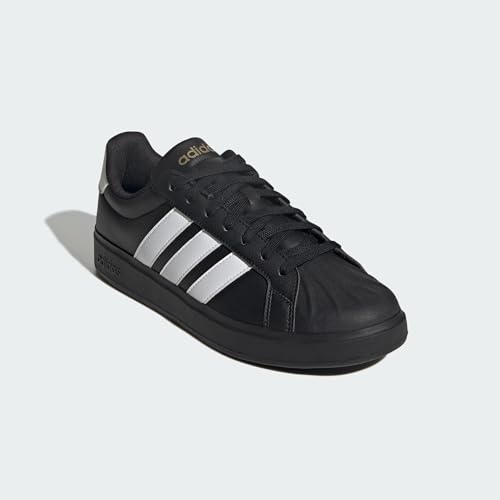 Detalle de adidas Uomo Streettalk Shoes – Core Black/Ftwr White/Matte Gold, 40 EU