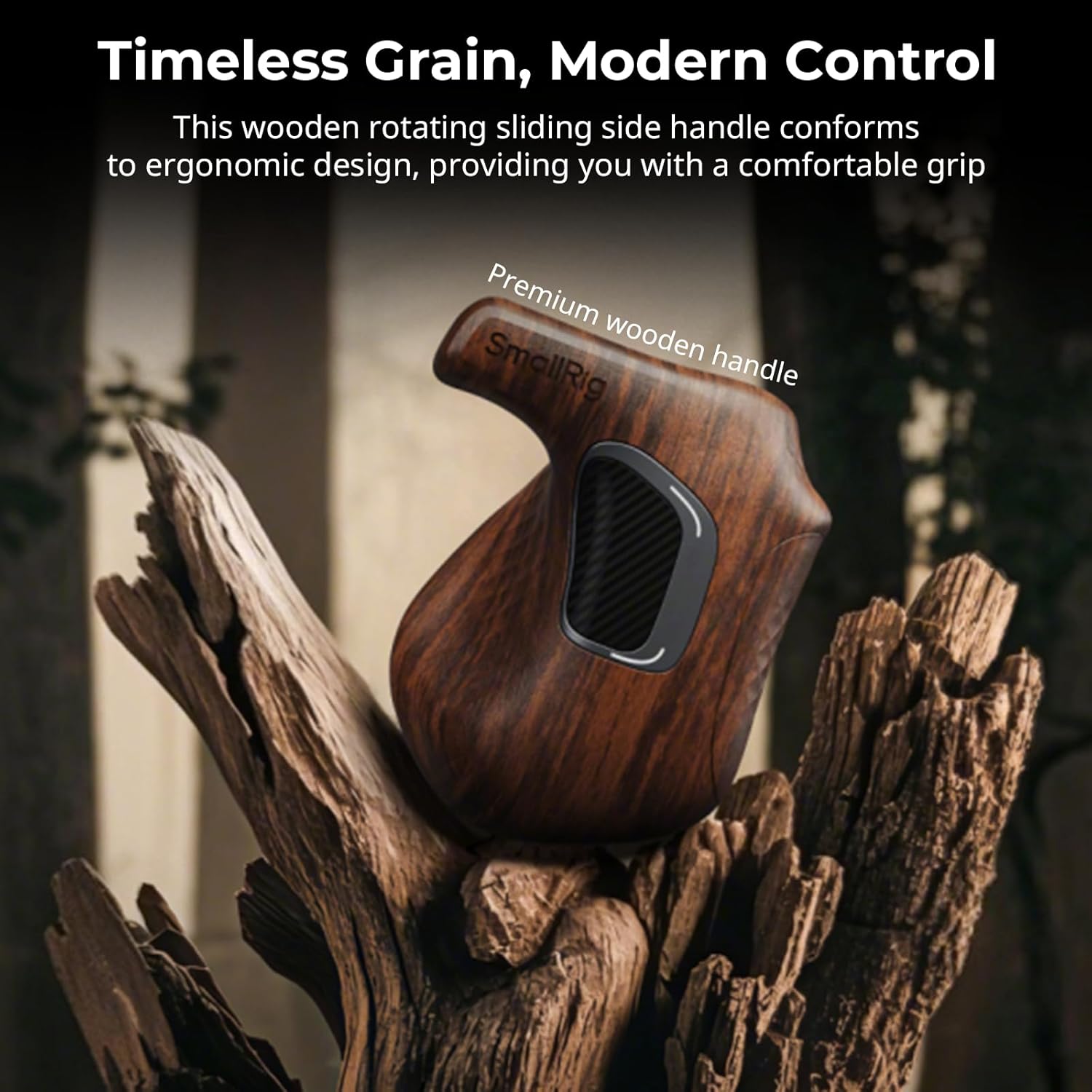 Thumbnail 5 de SMALLRIG 5161 Rotating Left-Side Wooden Handle