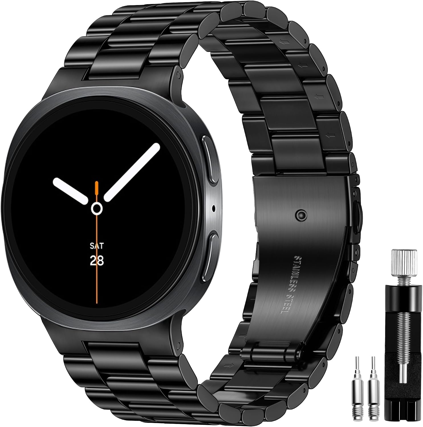 Detalle de Lerobo Samsung Galaxy Watch Band, 316 Stainless Steel