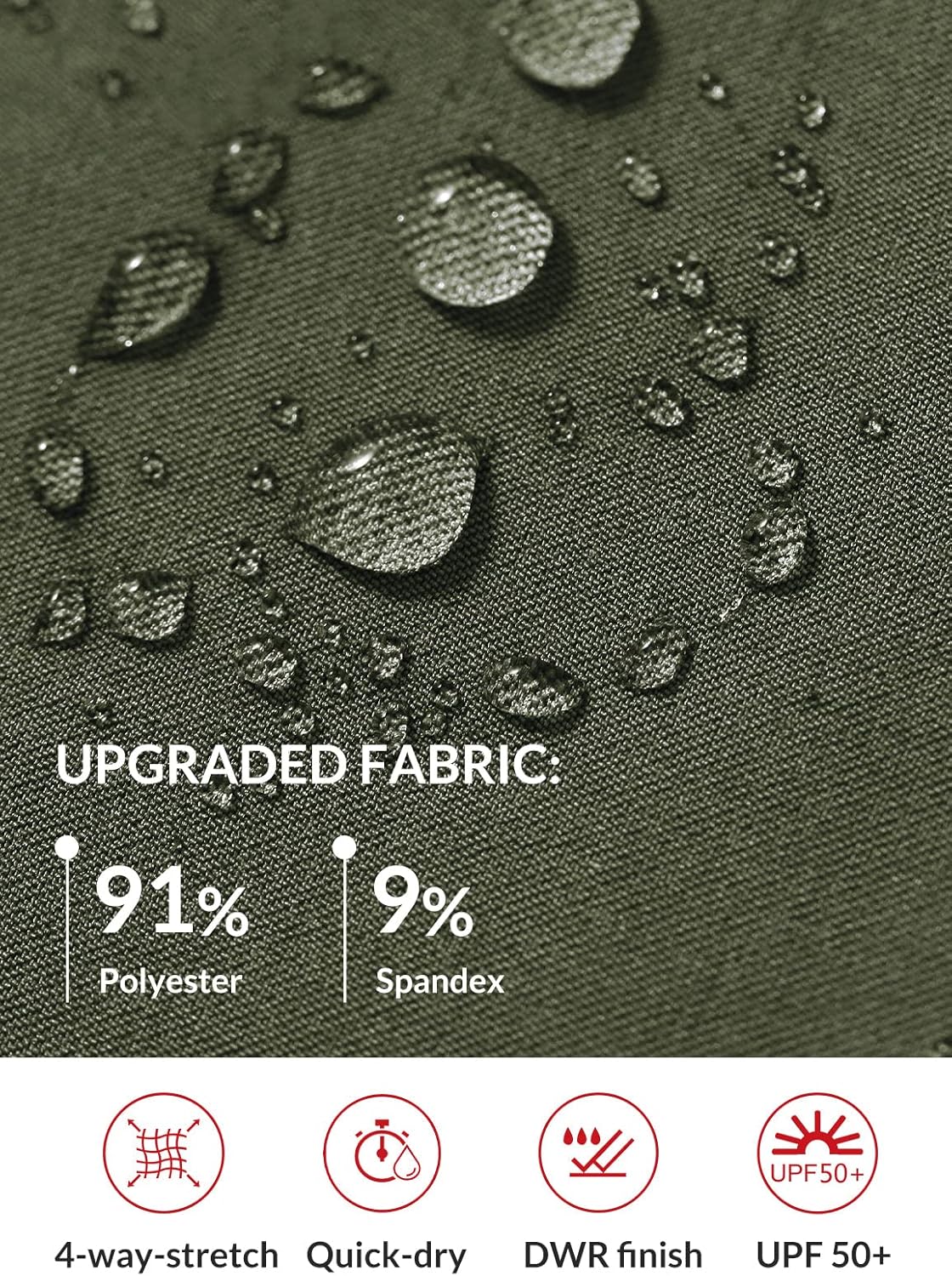 Thumbnail 5 de baleaf Women’s 15" Hiking Shorts Long Bermuda Cargo (Below-the-Knee Capris)