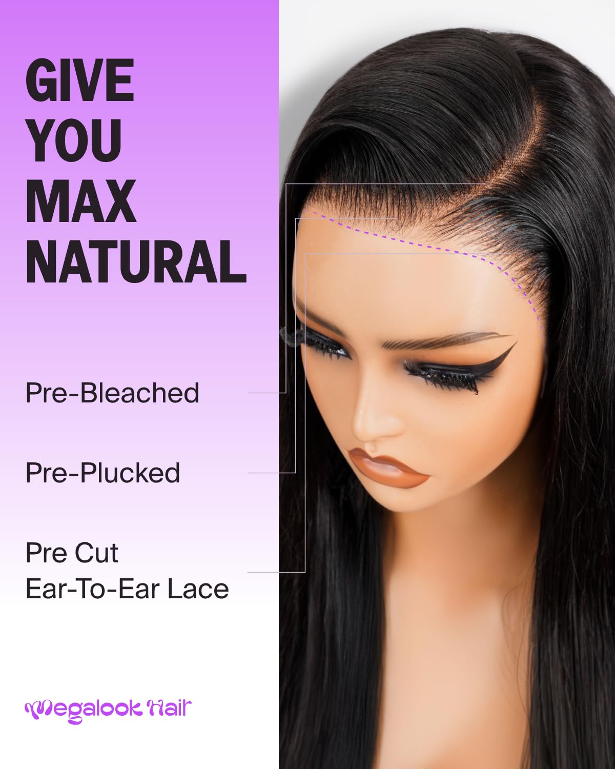 Thumbnail 5 de Megalook Hair 13x6 Glueless HD Lace Wig