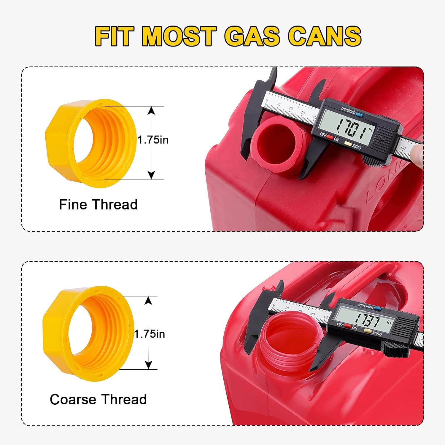 Detalle de Godboy Gas Can Spout Replacement 5-pack 🛢