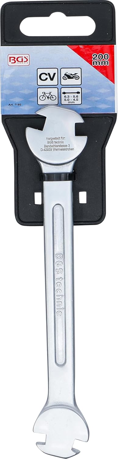 Detalle 2 de BGS 7180 : clé de serrage pour rayons de vélo (acier chrome-vanadium)