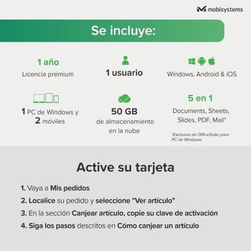 Thumbnail 1 de MobiSystems OfficeSuite Personal 1 Año