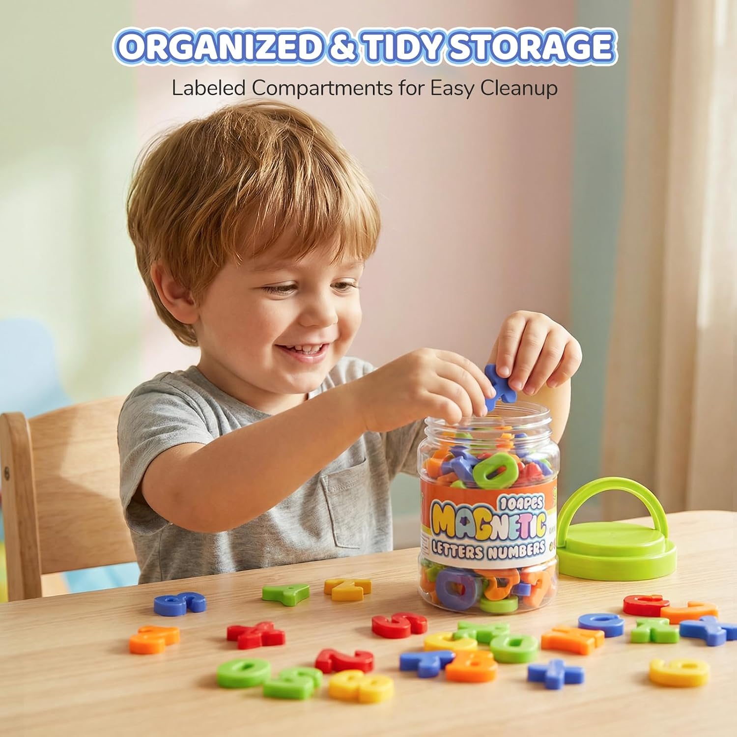 Detalle de LovesTown Magnetic Letters and Numbers 104-Piece Set
