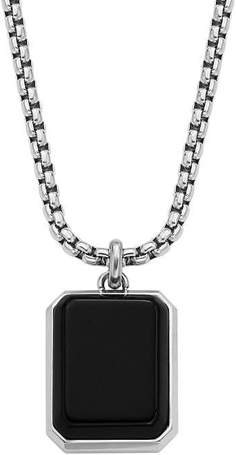 Thumbnail 5 de Fossil collana da uomo in acciaio inox con chiusura a moschettone