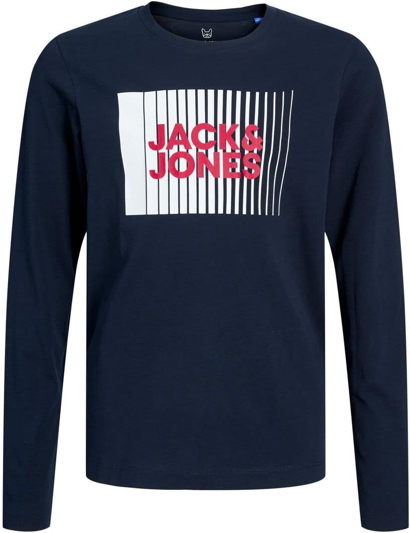 Detalle de JACK & JONES JUNIOR Jjecorp Logo Tee Play T-shirt manica lunga per ragazzi