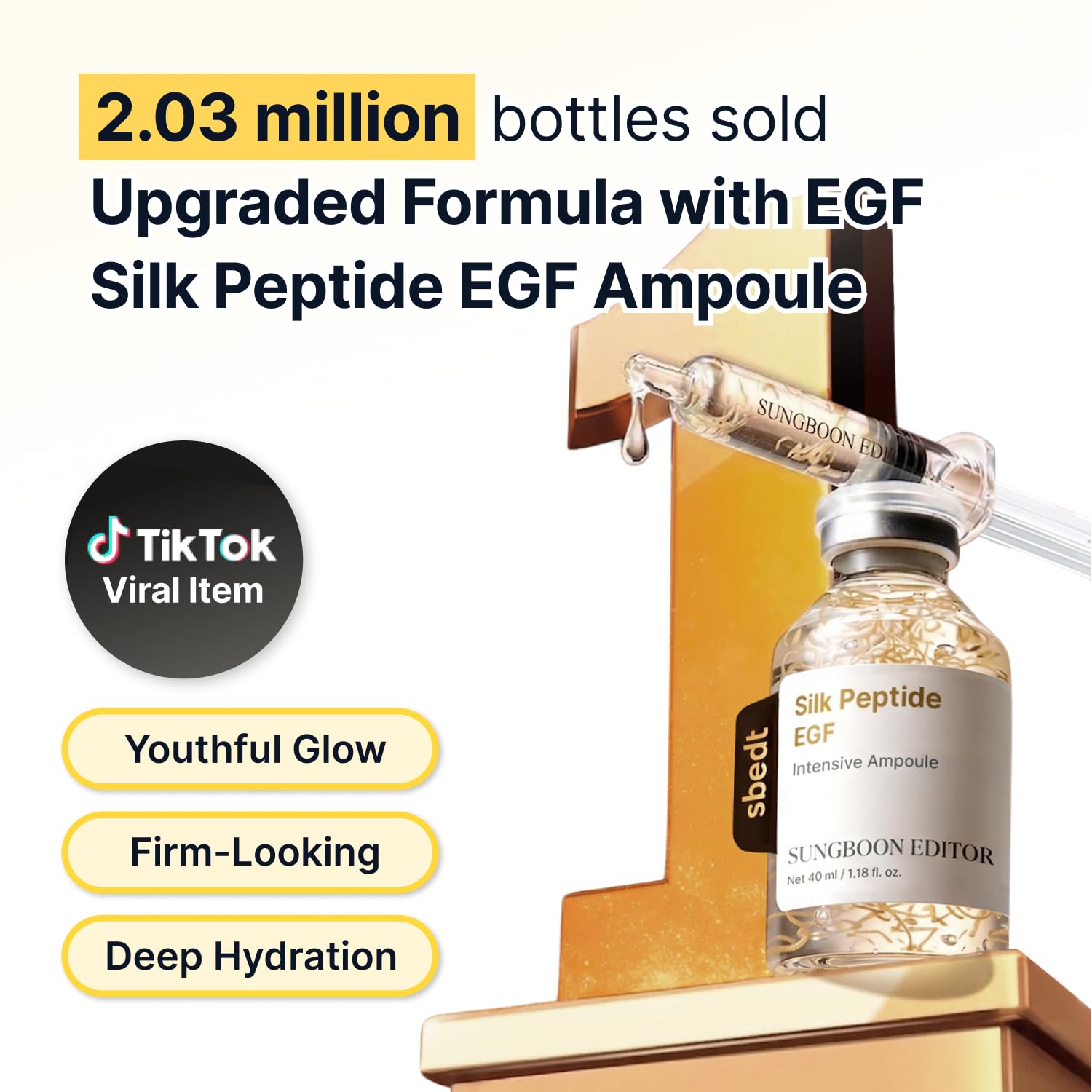 Thumbnail 1 de SUNGBOON EDITOR Glow Intensive Deep Collagen Silk Peptide EGF Ampoule