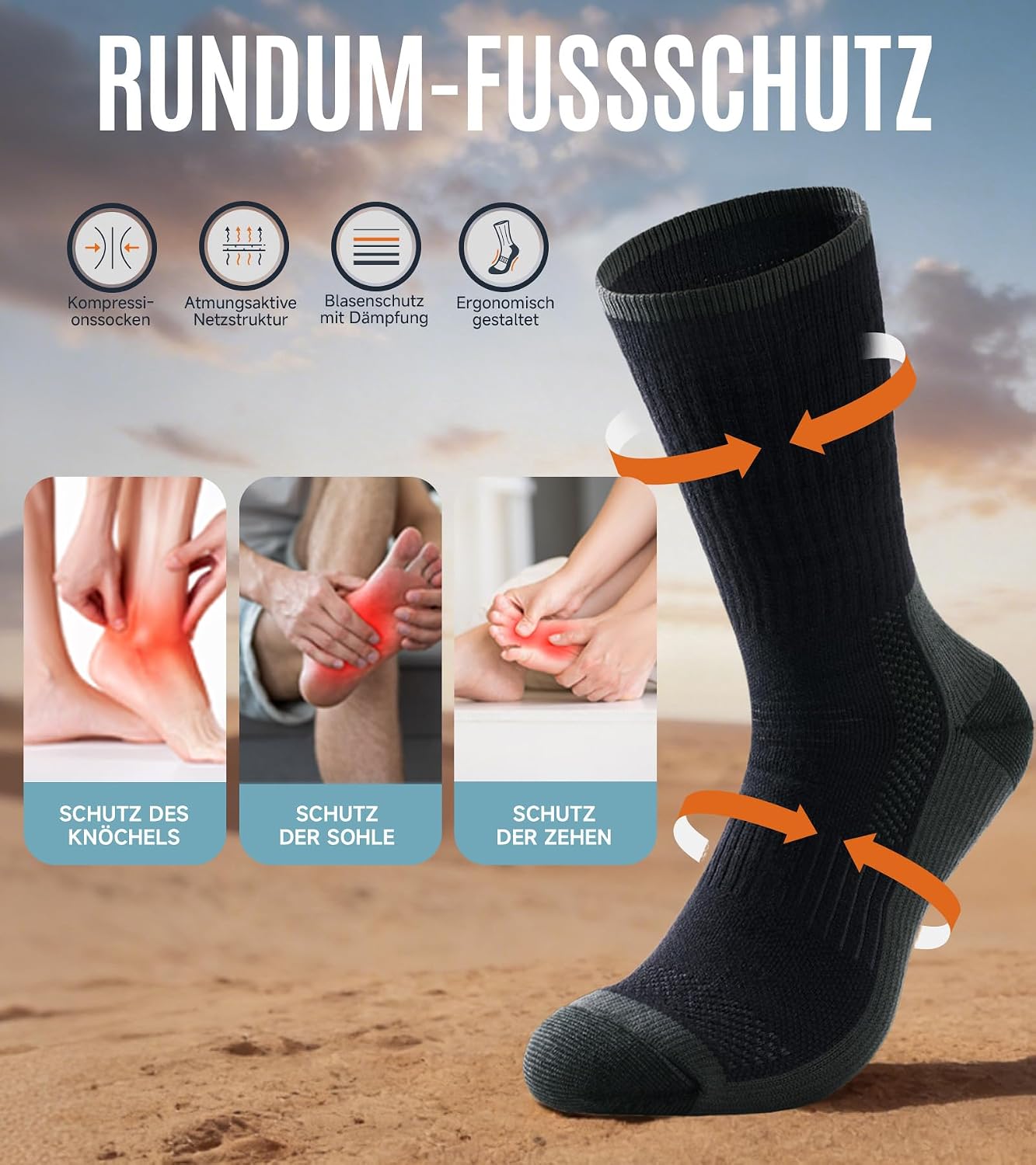Thumbnail 4 de TANSTC Merino Socken 3 Paar
