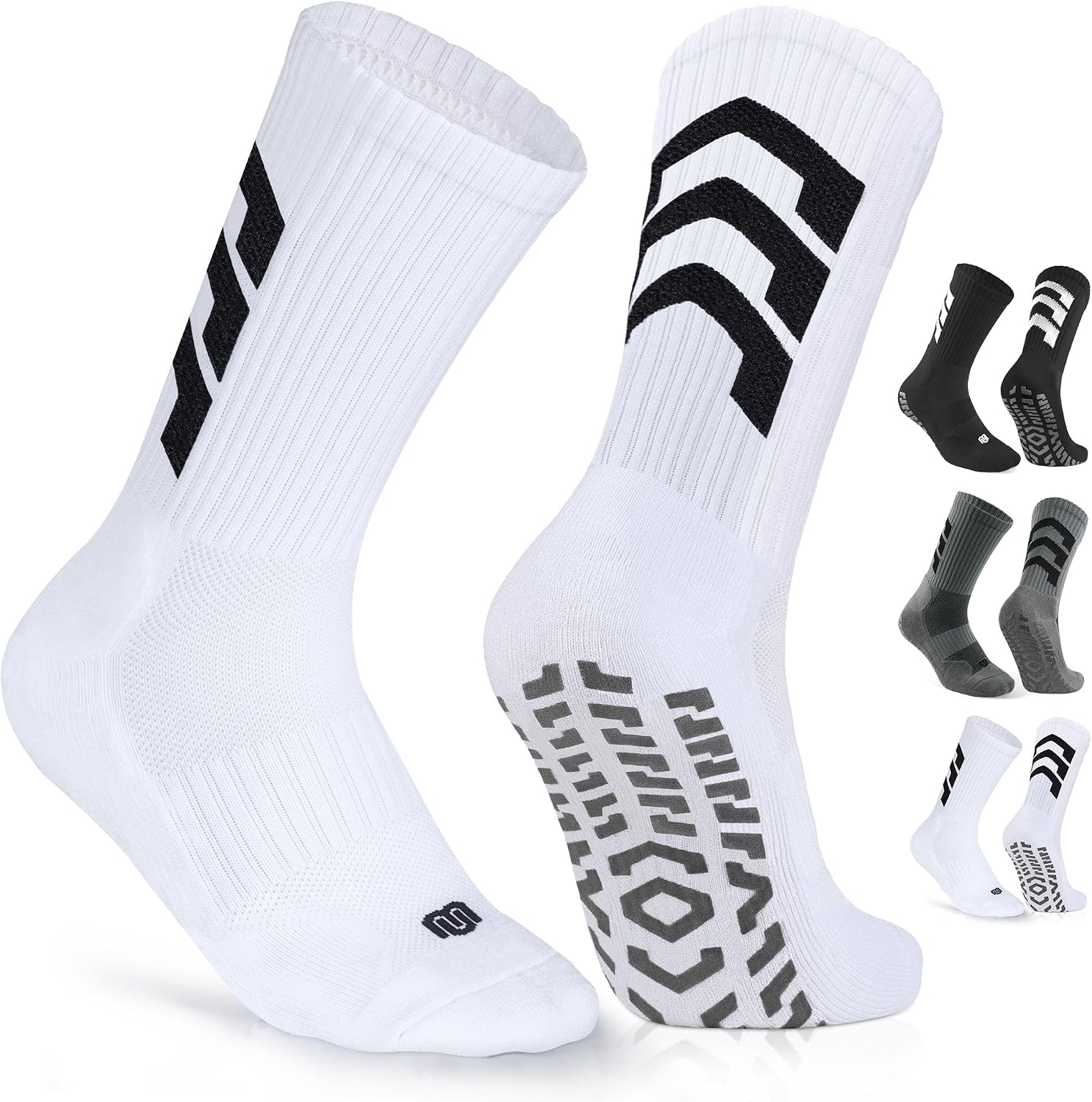 Thumbnail 6 de CLOSEMATE Anti-Rutsch Fußballsocken (1/3 Paar) für Herren – Grip-Sportsocken für Fußball, Basketball, Laufen & mehr