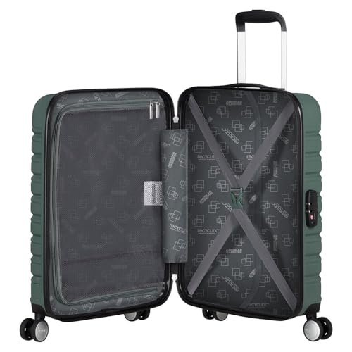 Detalle 2 de American Tourister Flashline Spinner S 55 cm – bagaglio a mano verde foresta scura