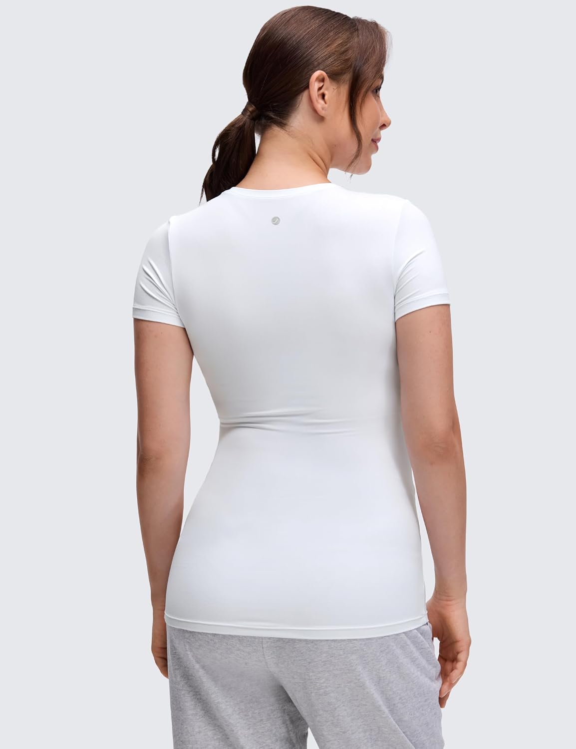 Thumbnail 1 de CRZ YOGA Womens Softembrace Maternity Soft T-Shirts – Comfortable, Slim‑Fit Pregnancy Tops