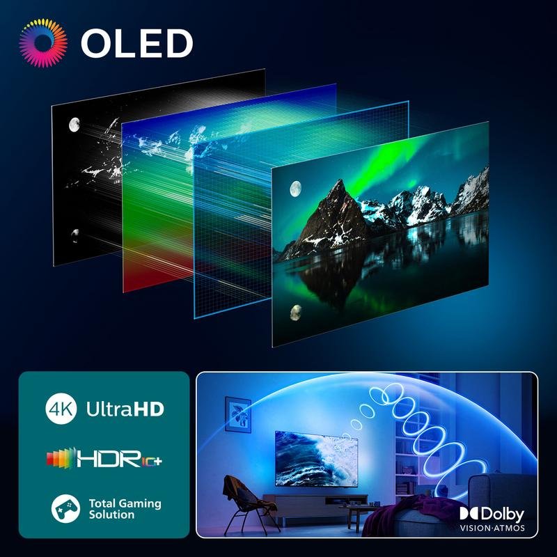 Detalle de Philips OLED 77OLED810/12 77" 4K Ambilight