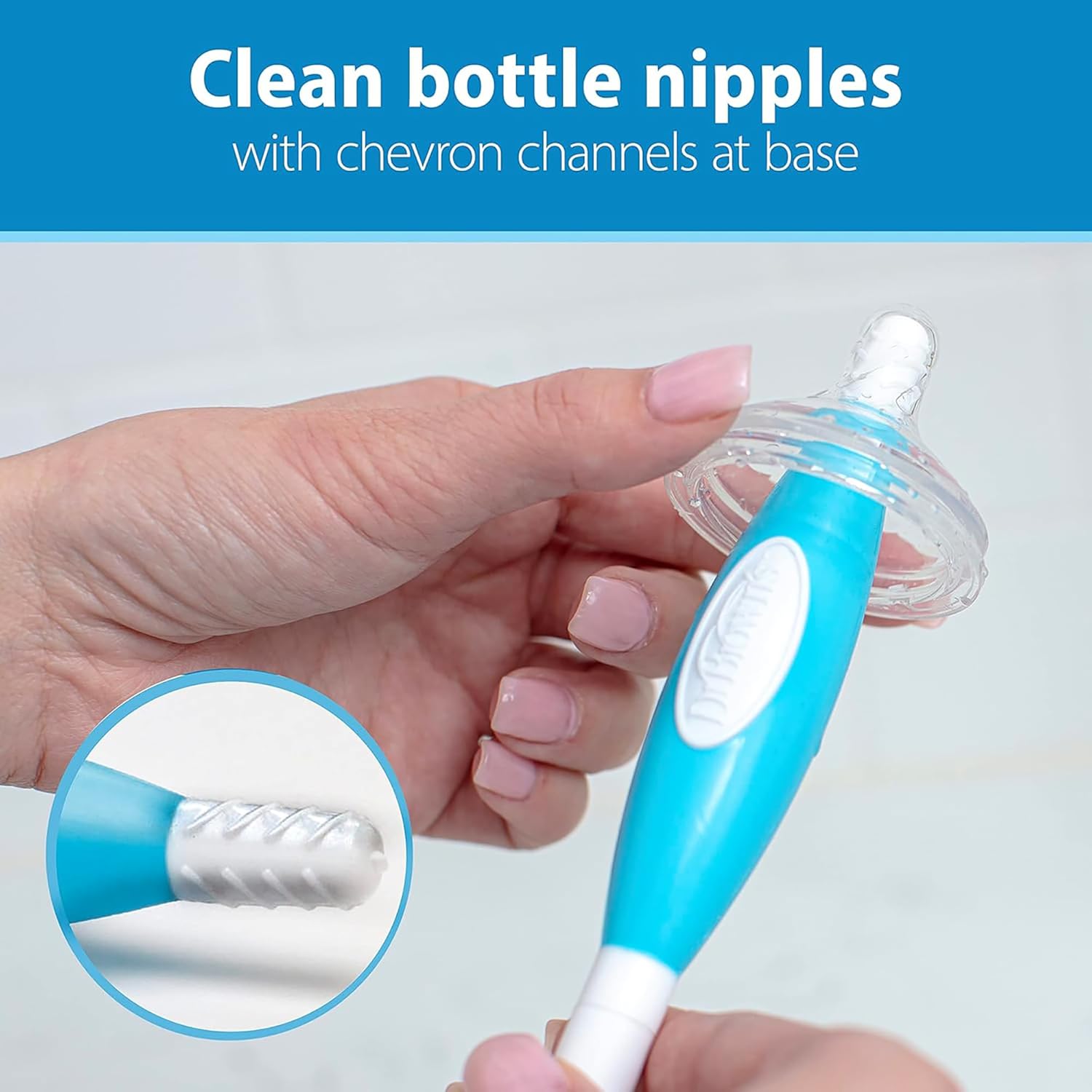 Thumbnail 3 de Dr. Brown's Reusable Sponge Bottle Brush 3-Pack