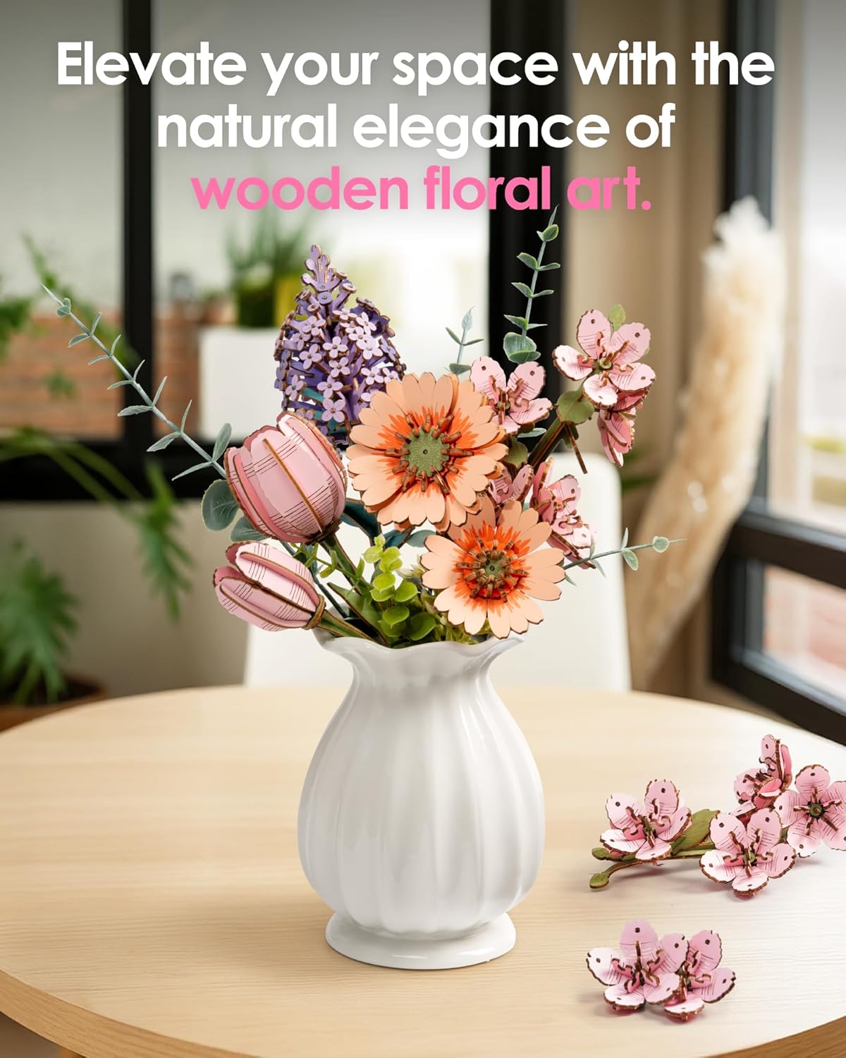 Thumbnail 6 de rowood Wooden Flower 3D puzzle 🌸